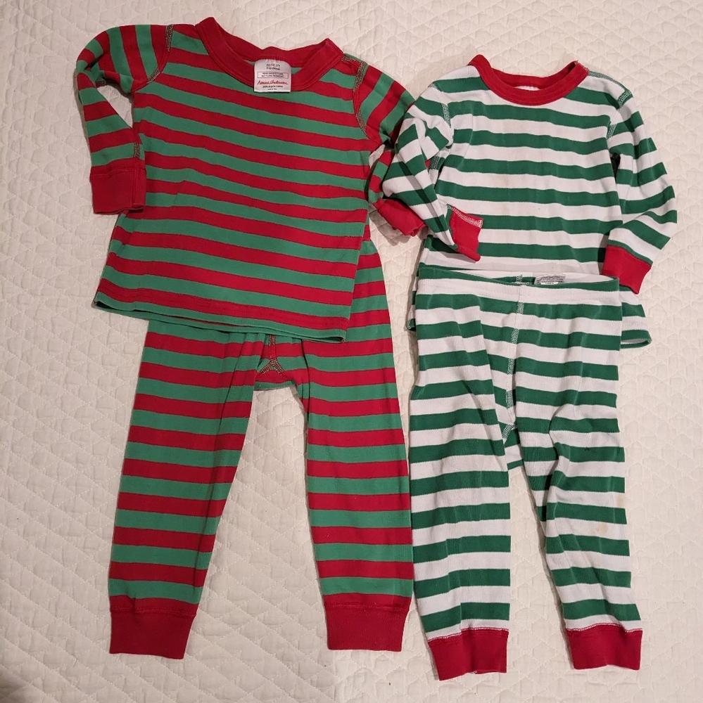 Hanna Anderson Striped PJs 2 for 1